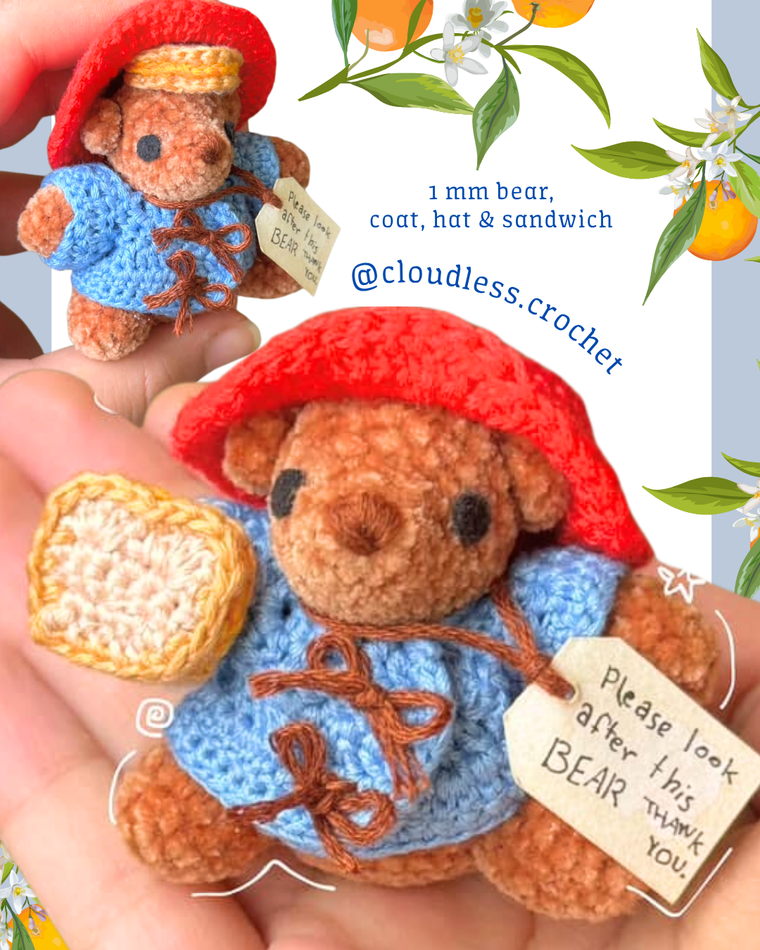 MARMALADE BEAR digital pattern!! π»π