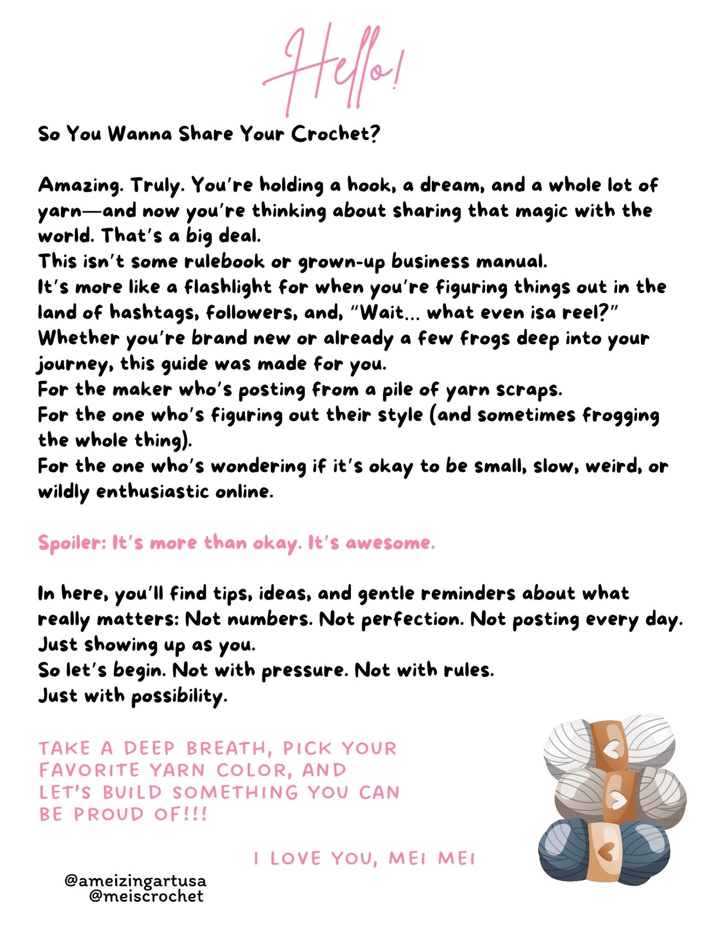 eBook: For Crocheters 15 and under (Digital Download)