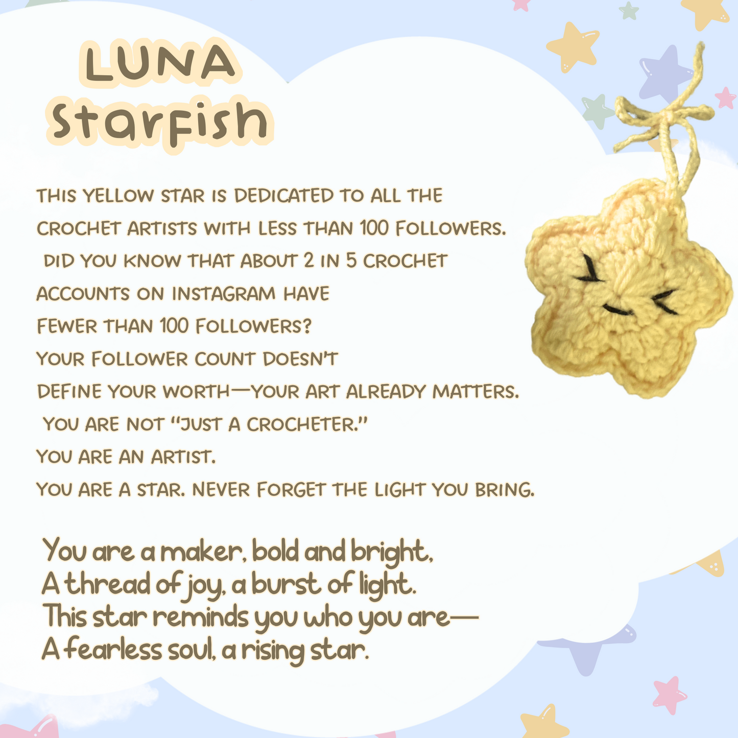 MINI STARFISH ⭐ Crochet Pattern Digital Download