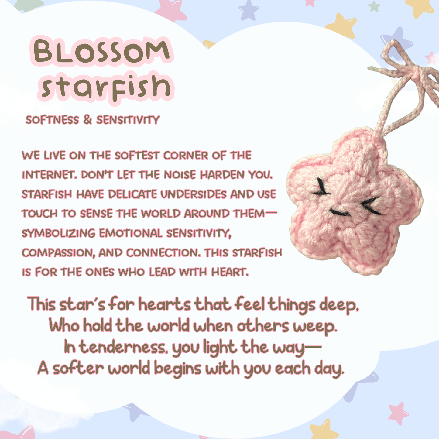 MINI STARFISH ⭐ Crochet Pattern Digital Download