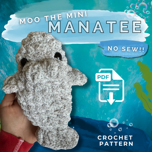 MINI MANATEE  PATTERN DIGITAL DOWNLOAD