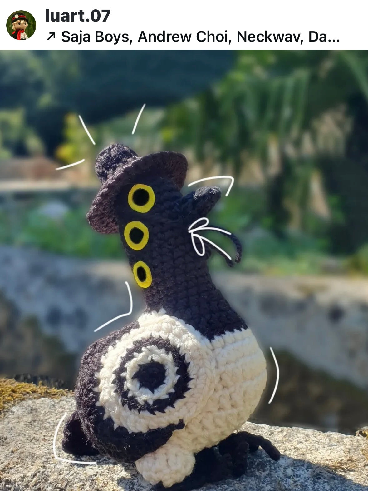 * MABOKI the MAGPIE ๐ crochet pattern - Inspired by Kpop Demon Hunters