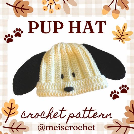 ** PUP HAT 🐾 Crochet Pattern