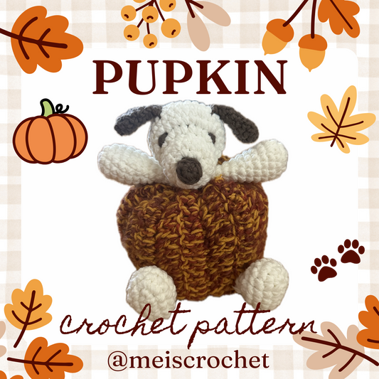** Snoopy PUPkin 🎃🐾 Crochet Pattern