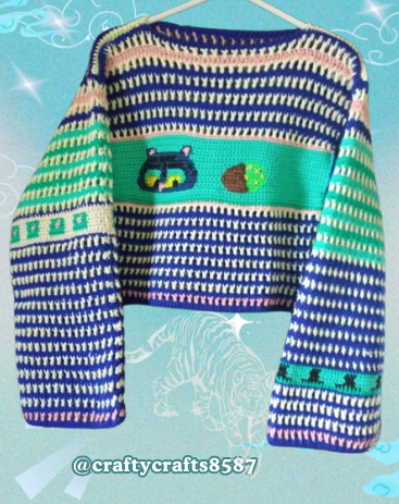 Tiger Jumper Crochet Pattern 🐯🩵✨