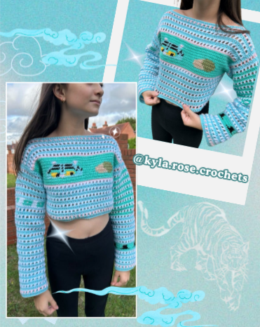 Tiger Jumper Crochet Pattern 🐯🩵✨