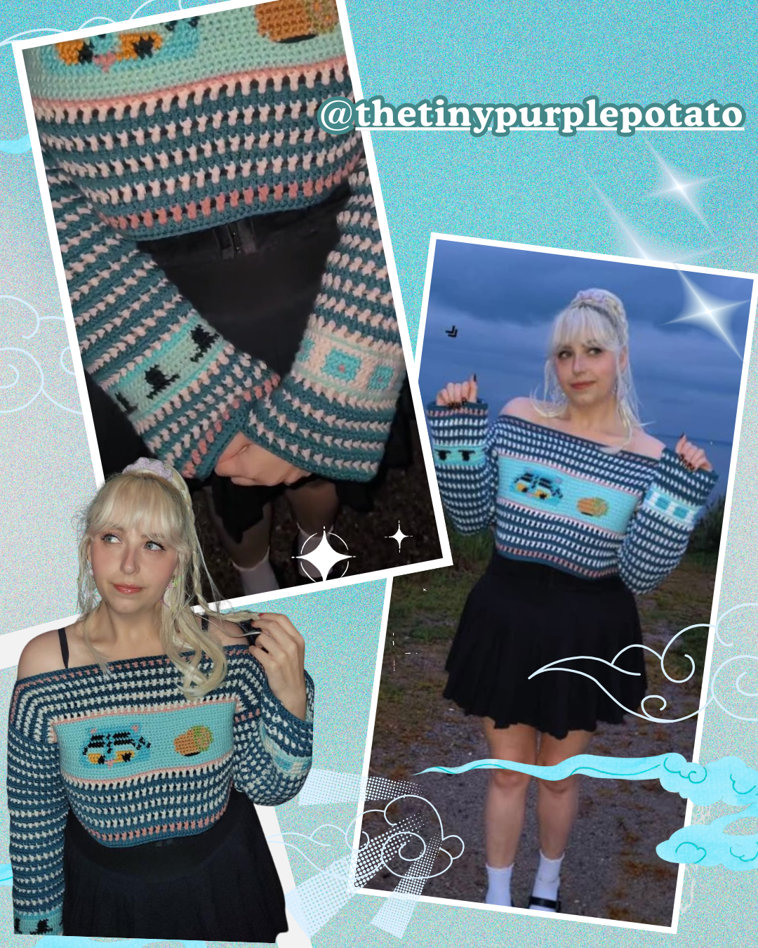 Tiger Jumper Crochet Pattern 🐯🩵✨