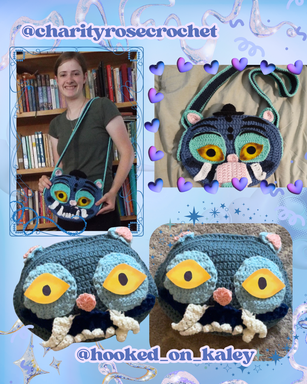 * TTEOKI THE TIGER 🐯🩵 crochet pattern