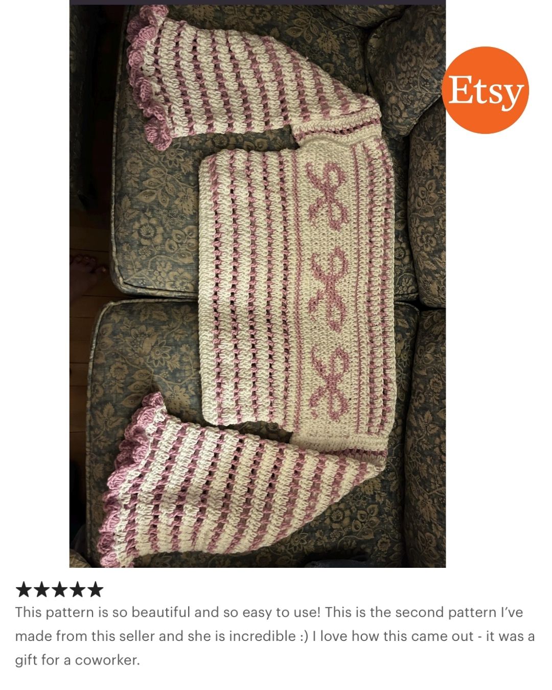 Emma Bow Jumper Pattern Digital Download