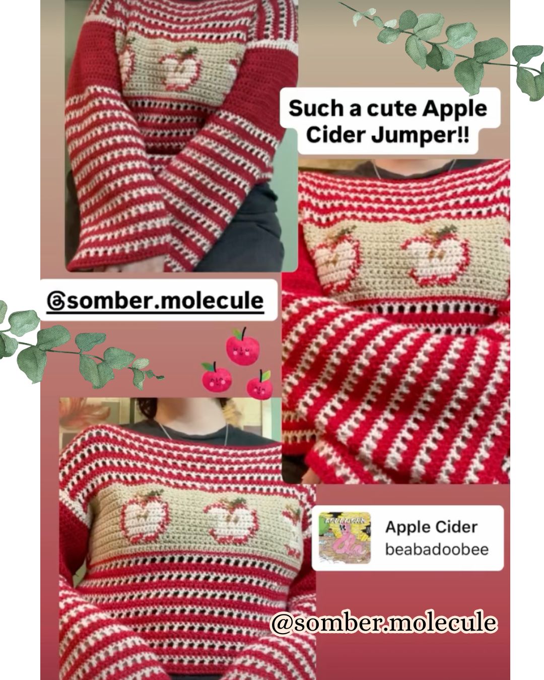 APPLE CIDER JUMPER CROCHET PATTERN – Ameizing Art Usa