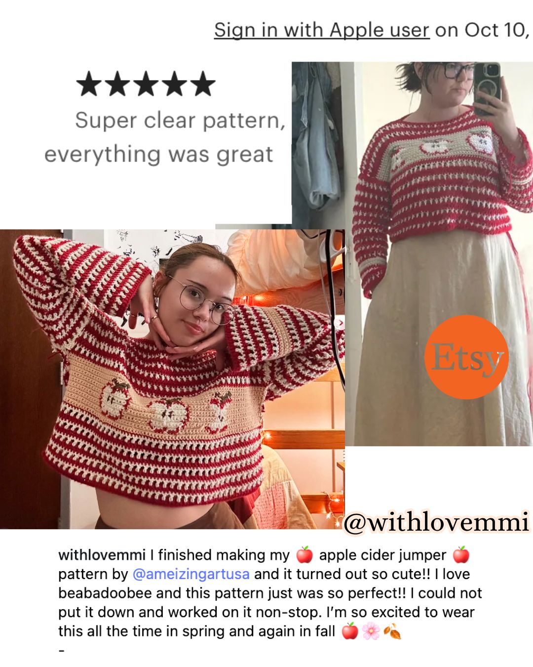 APPLE CIDER JUMPER CROCHET PATTERN