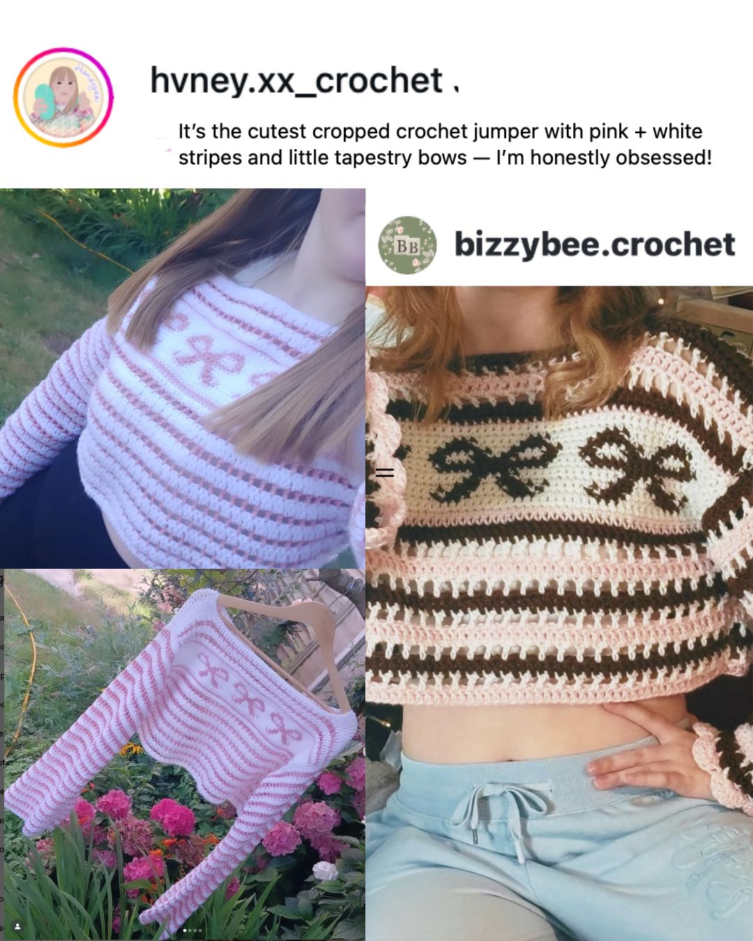 Emma Bow Jumper Pattern Digital Download