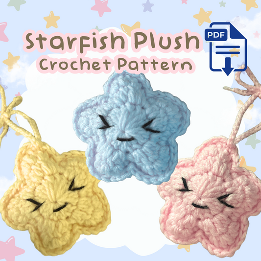 MINI STARFISH  ⭐ Crochet Pattern Digital Download