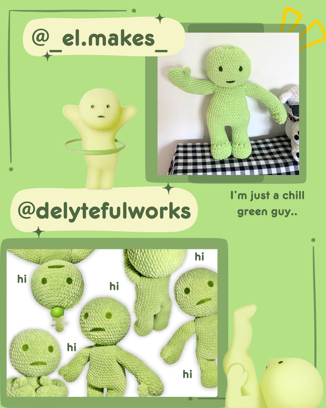 Green Guy crochet pattern