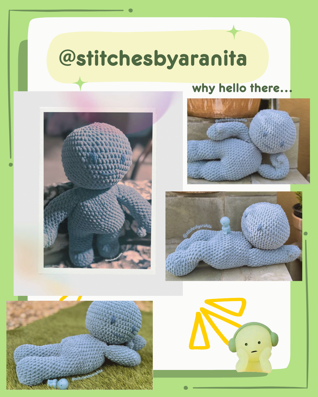 Green Guy crochet pattern