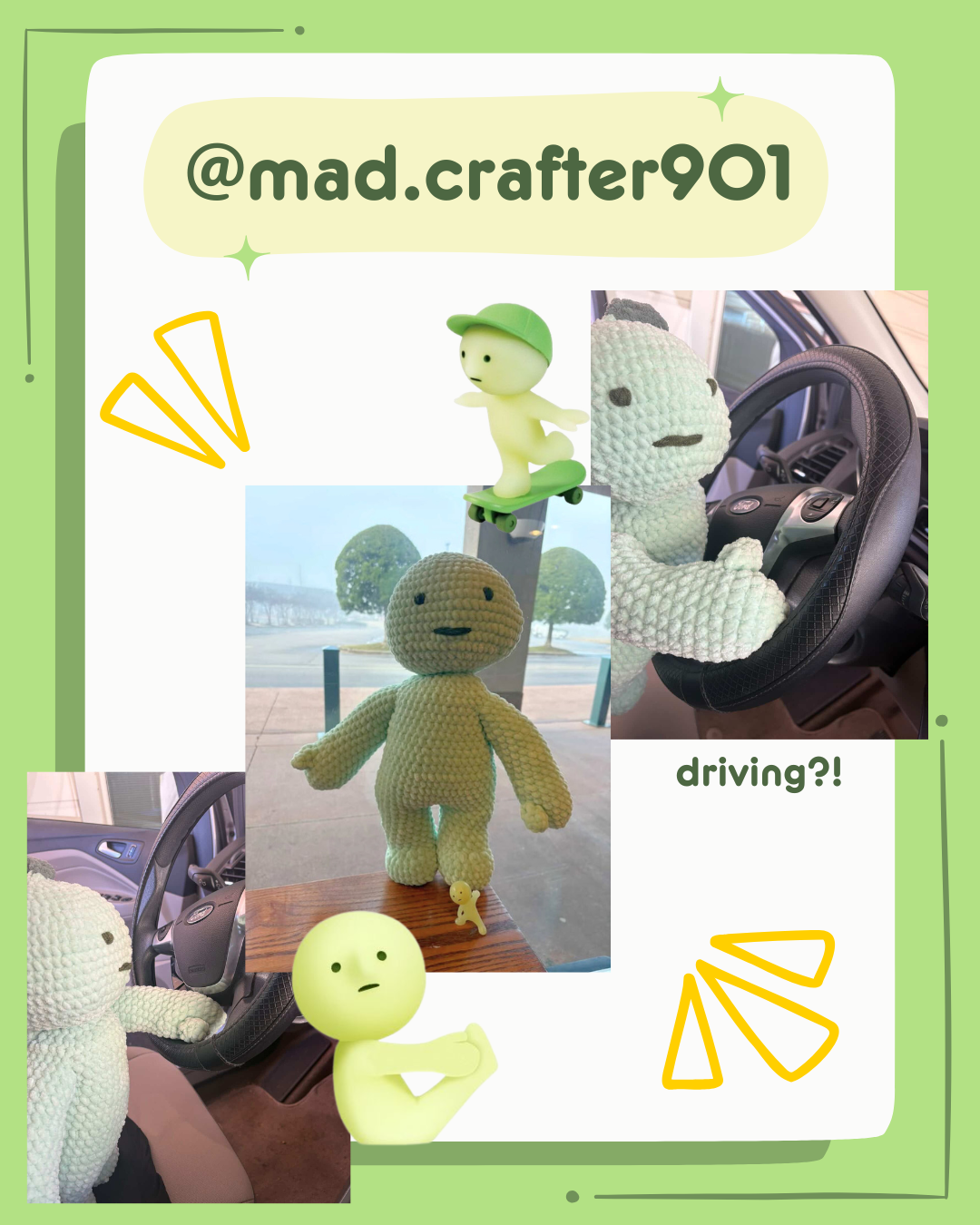 Green Guy crochet pattern