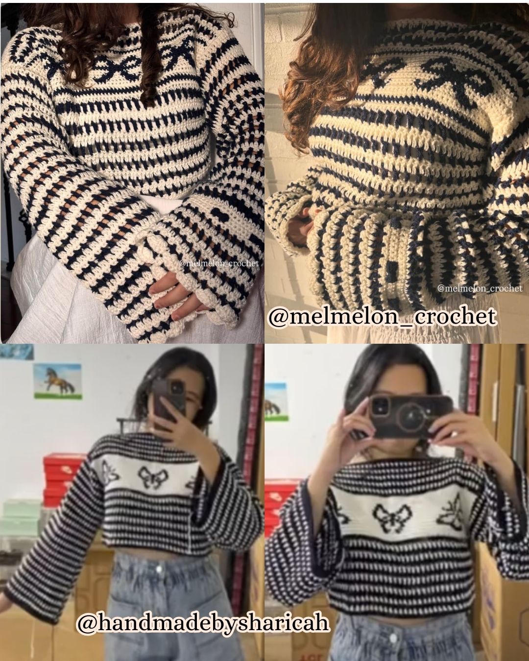 Emma Bow Jumper Pattern Digital Download