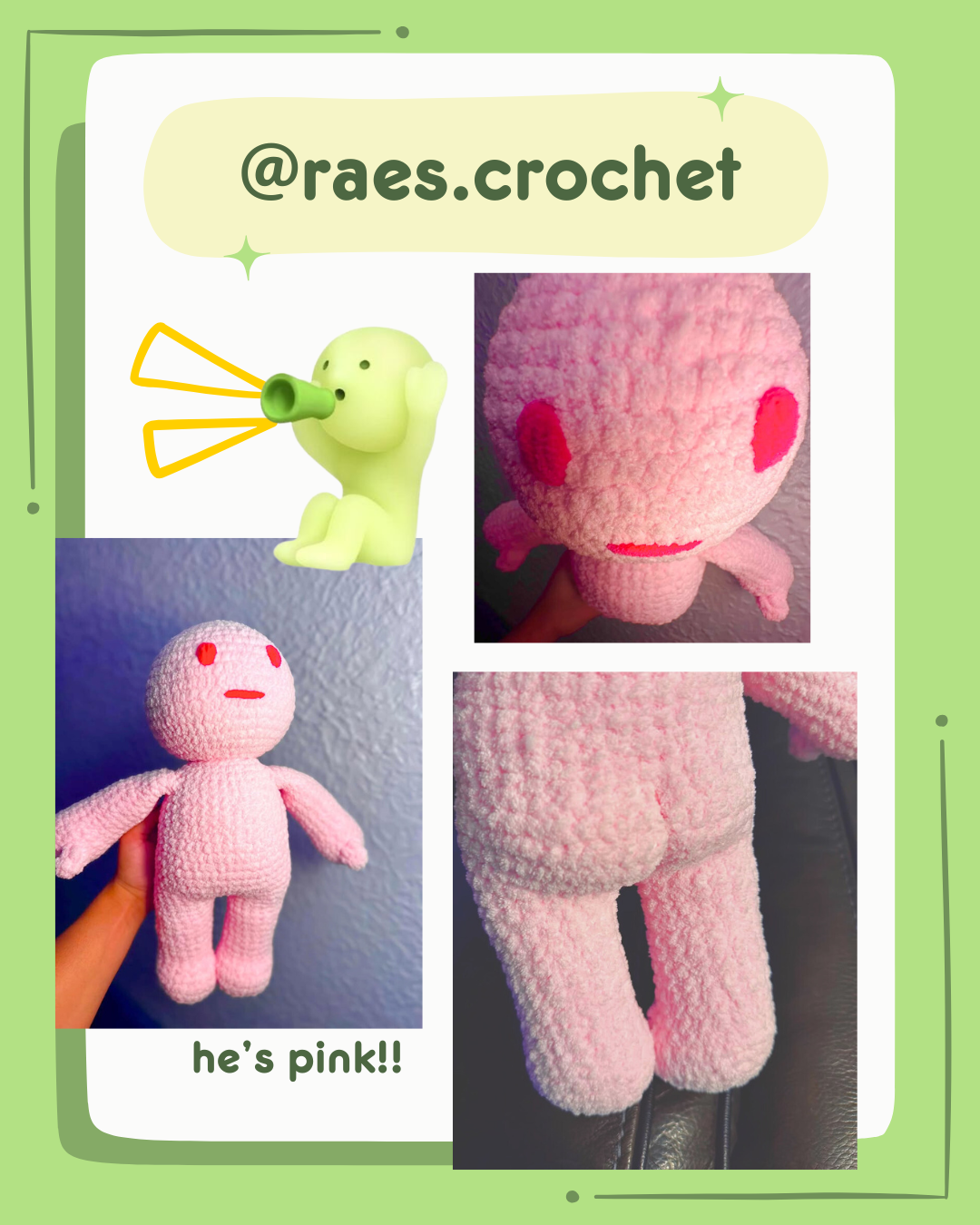 Green Guy crochet pattern