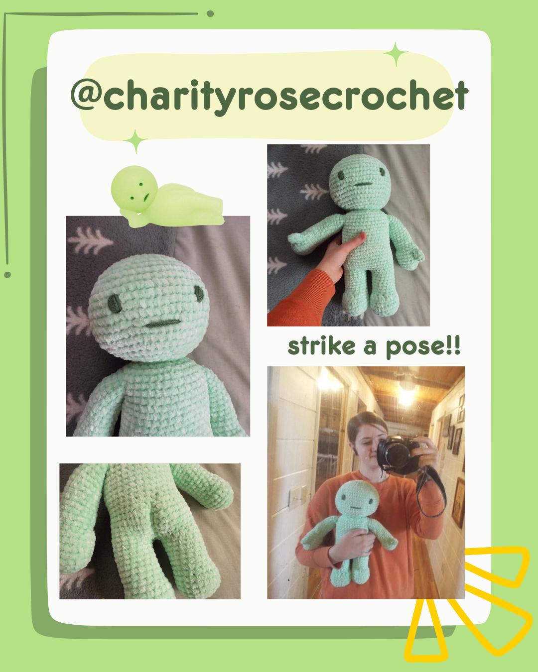 Green Guy crochet pattern