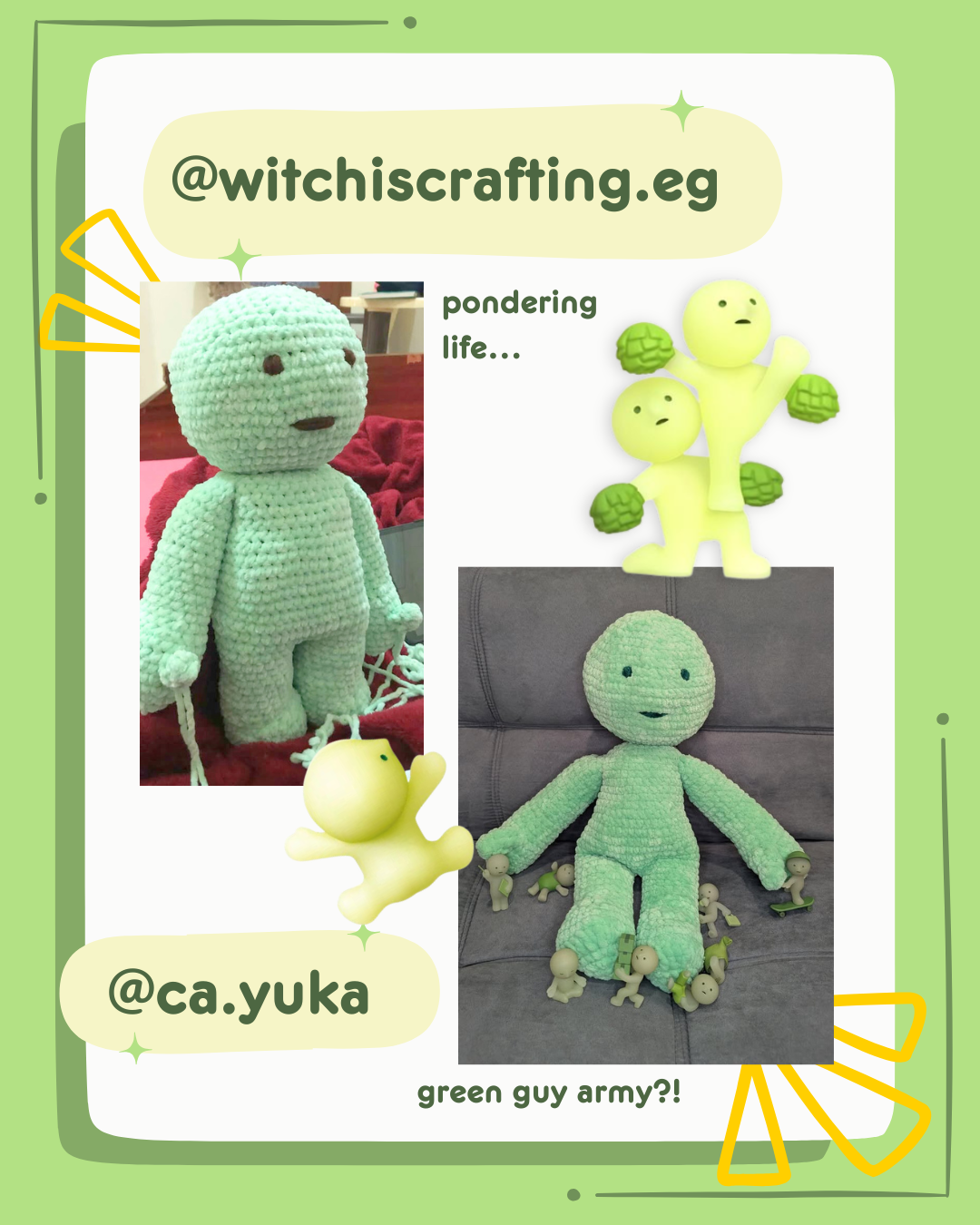Green Guy crochet pattern
