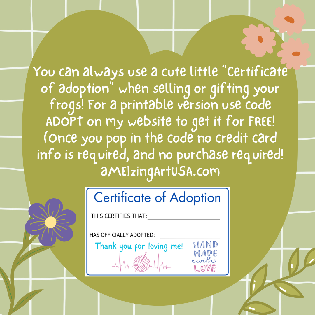MINI CHONKY FROG  PATTERN DIGITAL DOWNLOAD