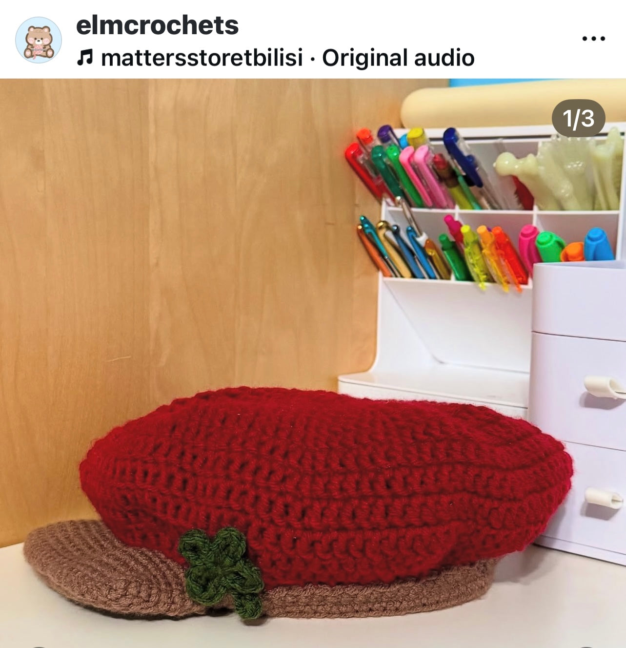 3 Style Tomato Beret Cap Crochet Pattern 🍅 (With Strawberry & Ladybug Mod)  Digital Download
