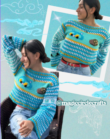 Tiger Jumper Crochet Pattern 🐯🩵✨