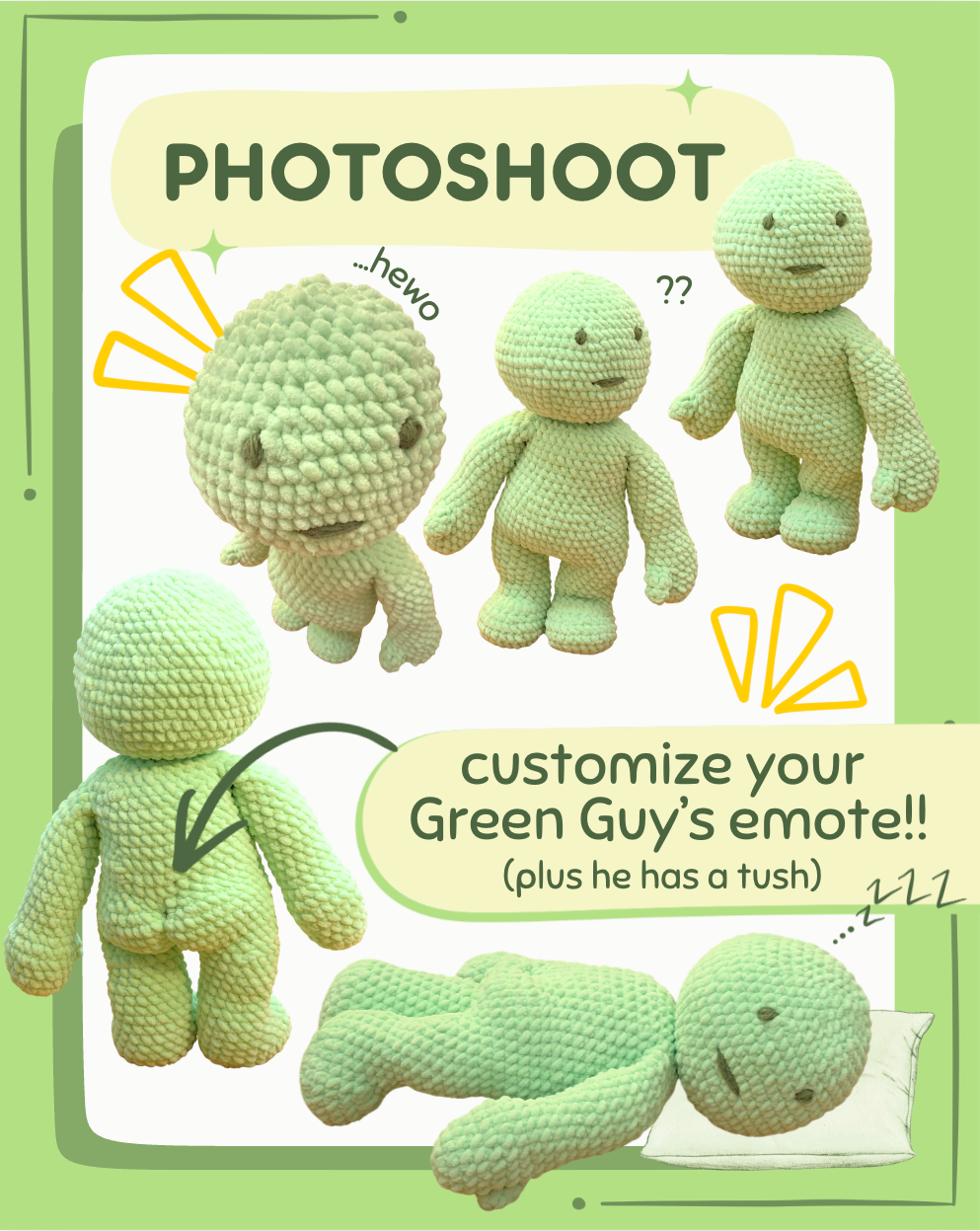 Green Guy crochet pattern