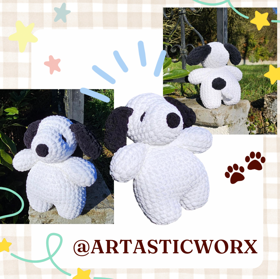 * soup belly puppy CROCHET PATTERN 🐾