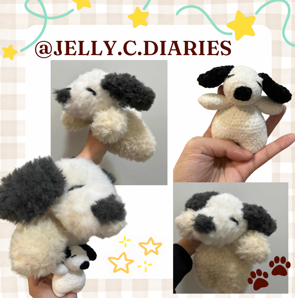 * soup belly puppy CROCHET PATTERN 🐾