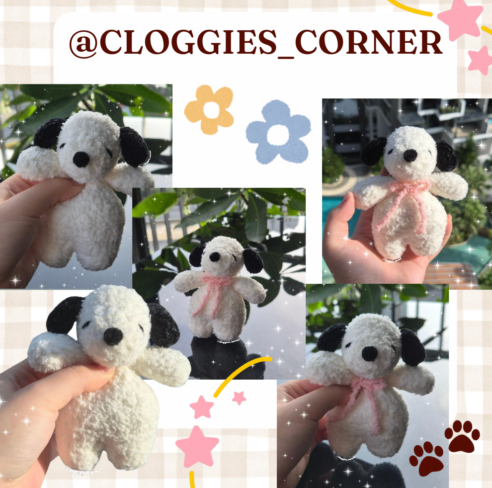 * soup belly puppy CROCHET PATTERN 🐾