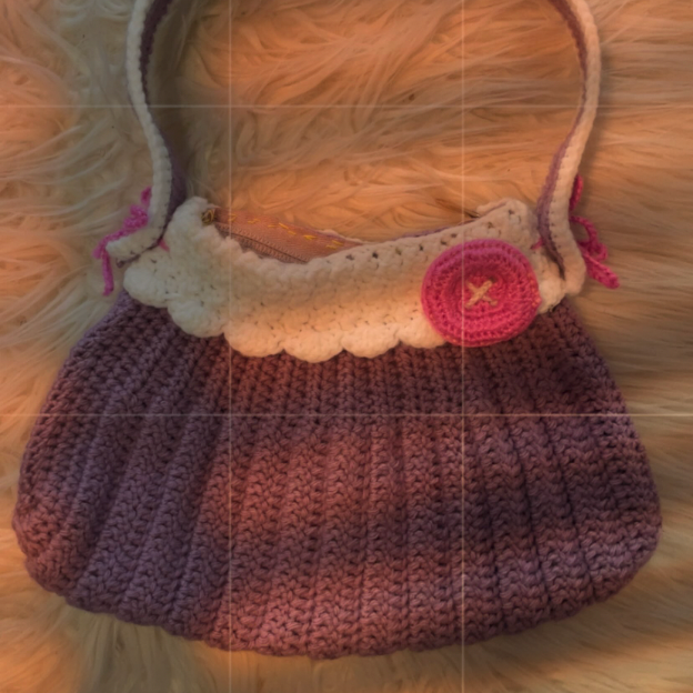 BUTTON BAG Crochet Pattern~