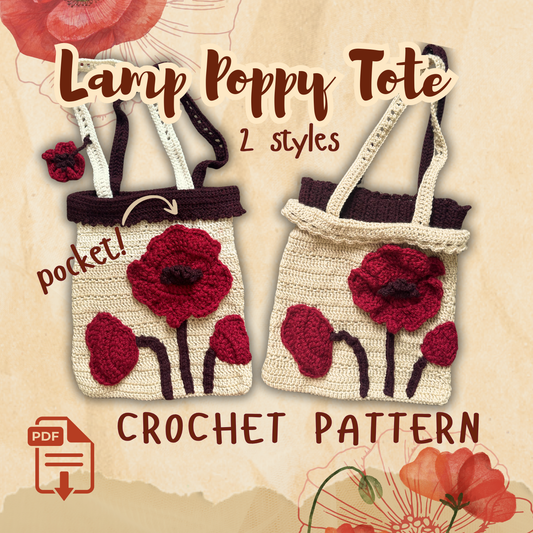LAMP POPPY TOTE DIGITAL PATTERN